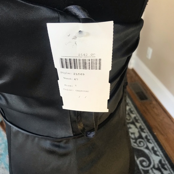 Mori Lee Style 21569 Size 6 Color Charcoal - Picture 6 of 6